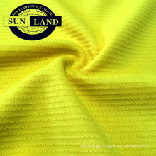 sports coat clothing 100% polyester DTY weft desgin knitting stripe mesh fabric